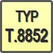 Piktogram - Typ: T.8852